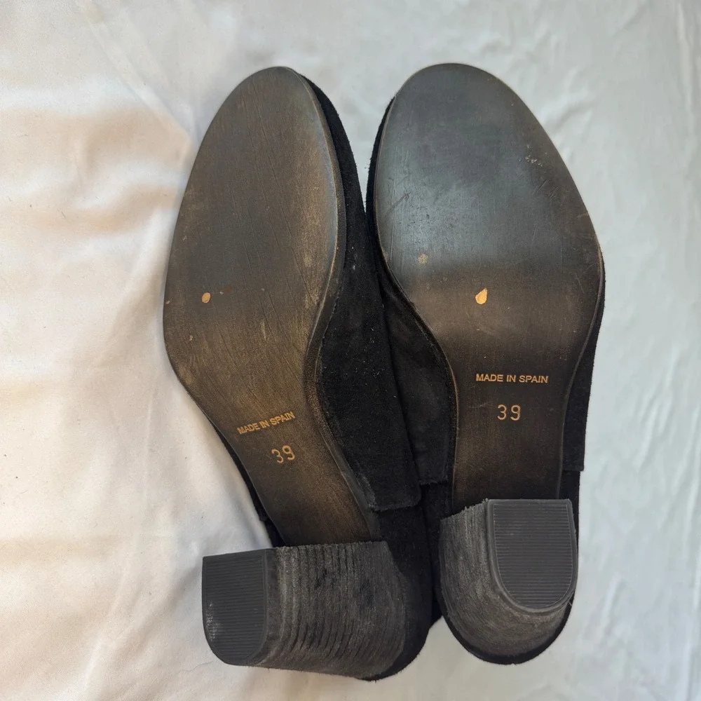 Jeffrey Campbell Free People Black Suede Chelsea Ankle Boots EU‎ 39 US Size 8.5